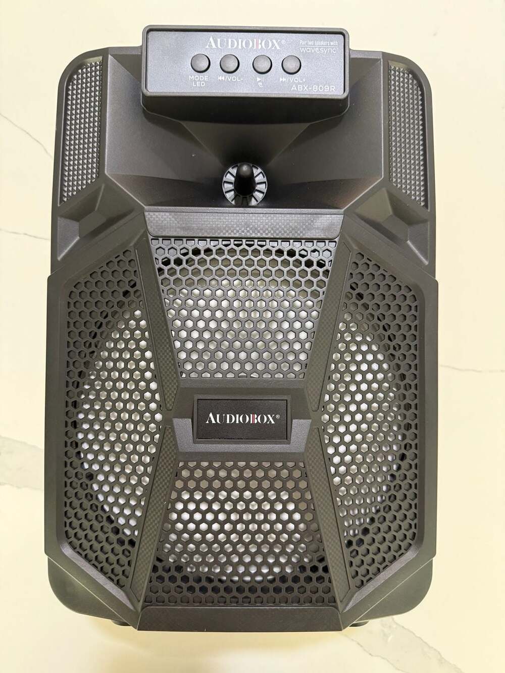 AudioBox ABX-809R Portable 8-Inch Karaoke Party Master Bluetooth Speaker with Wa